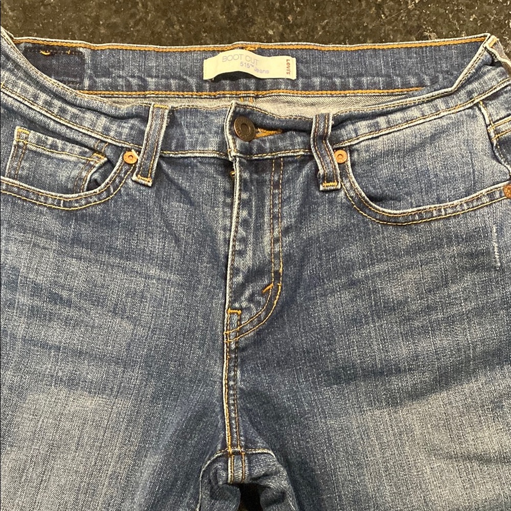 Levi's Blue Boot Cut Jeans with Vintage Aesthetic